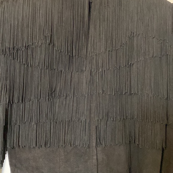Vintage 90s Pia Rucci Suede blouse with fringe - Picture 5 of 12